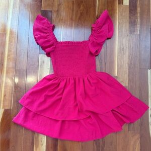 Express New With Tags Hot Pink Ruffle Tiered Sundress